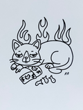 Rachel René - Moneycat Print