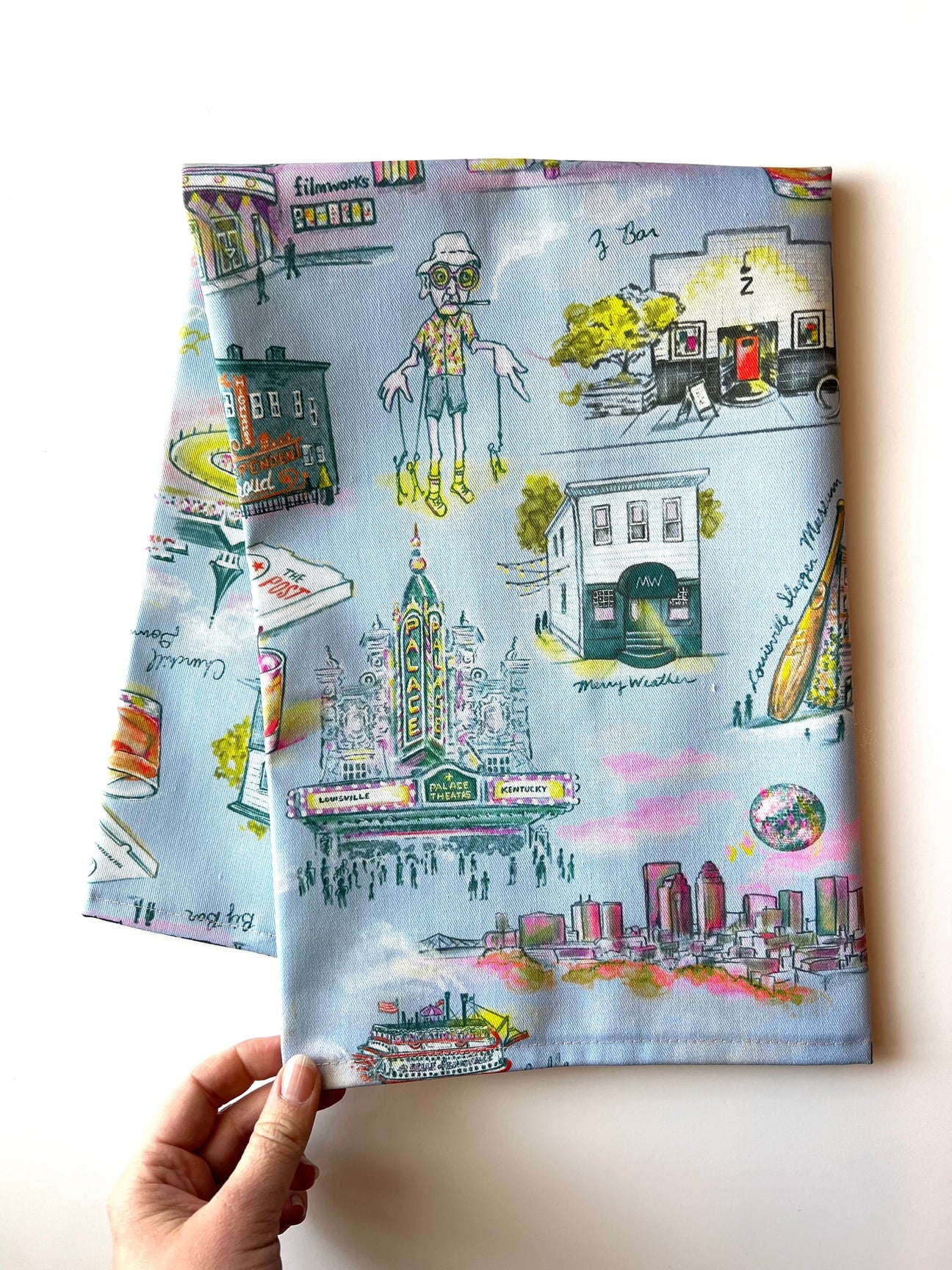 Bri Bowers - Louisville Blue Pattern Tea Towel