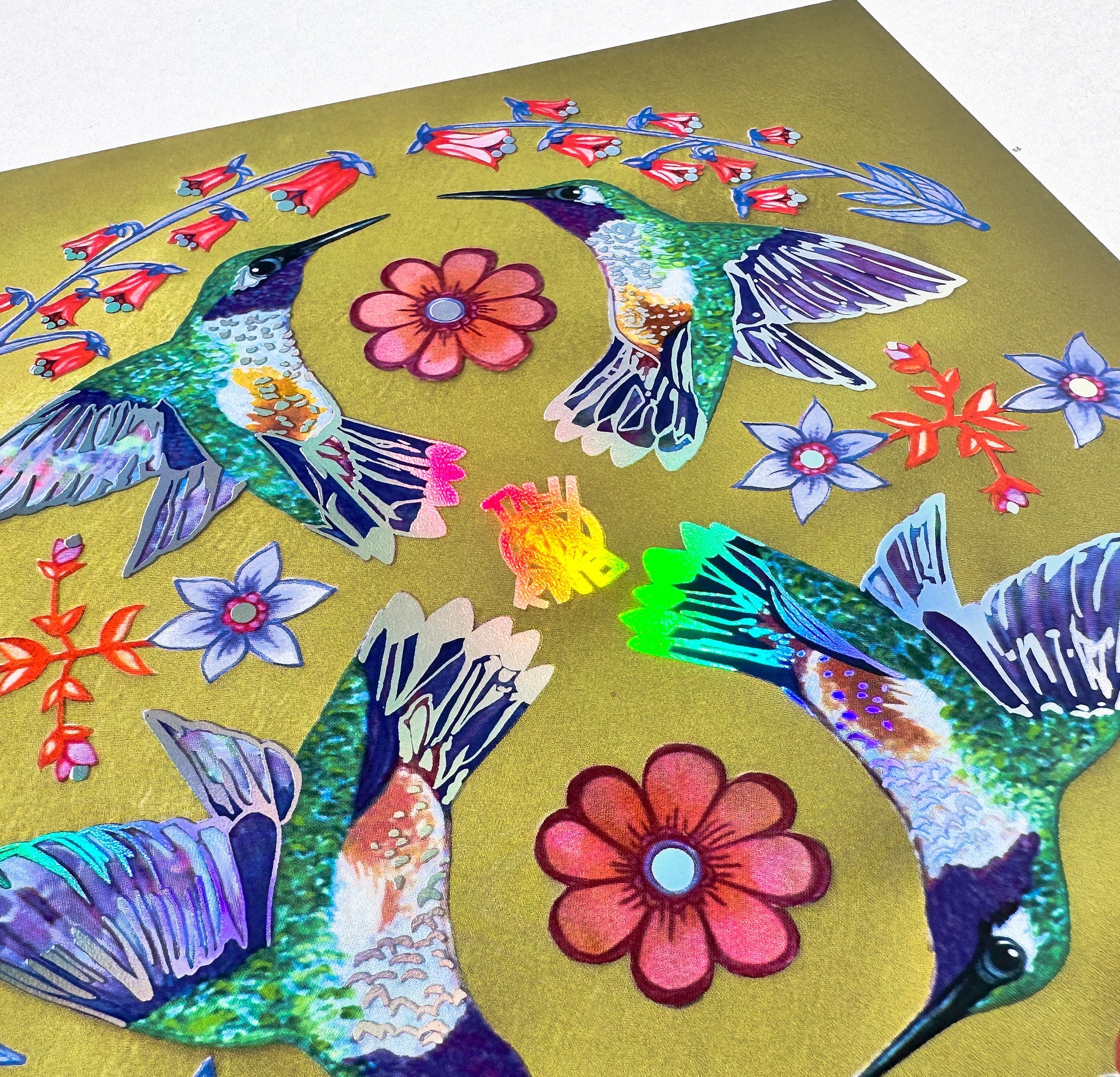 Guided Hand Studio- Hummingbird "Joy Sigil" Print