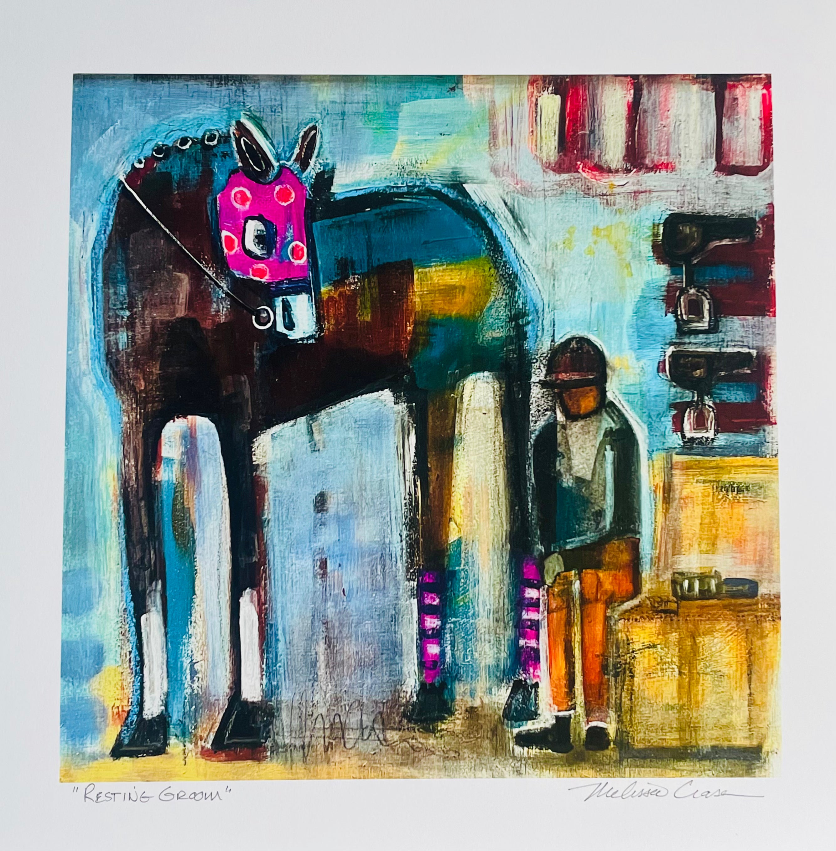 Melissa Crase - Resting Groom Print