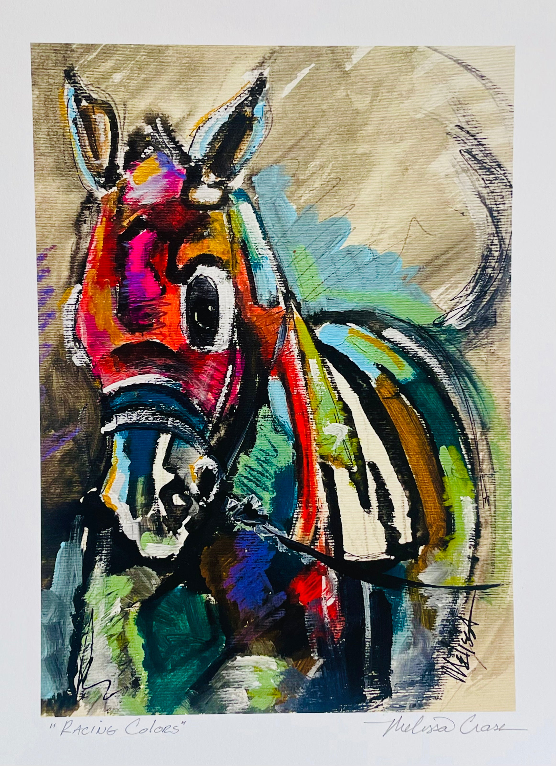 Melissa Crase - Racing Colors Print