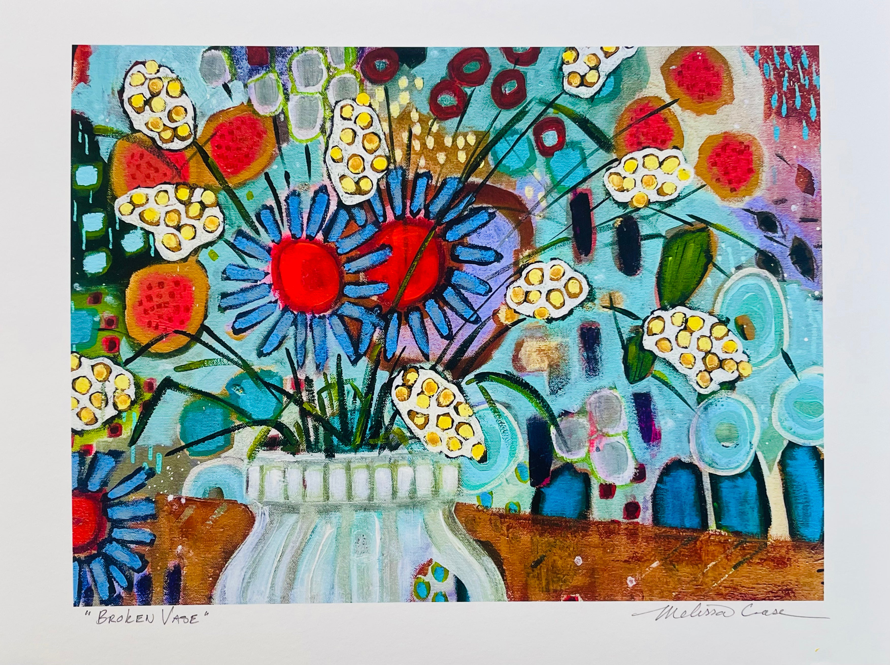 Melissa Crase - Broken Vase Print