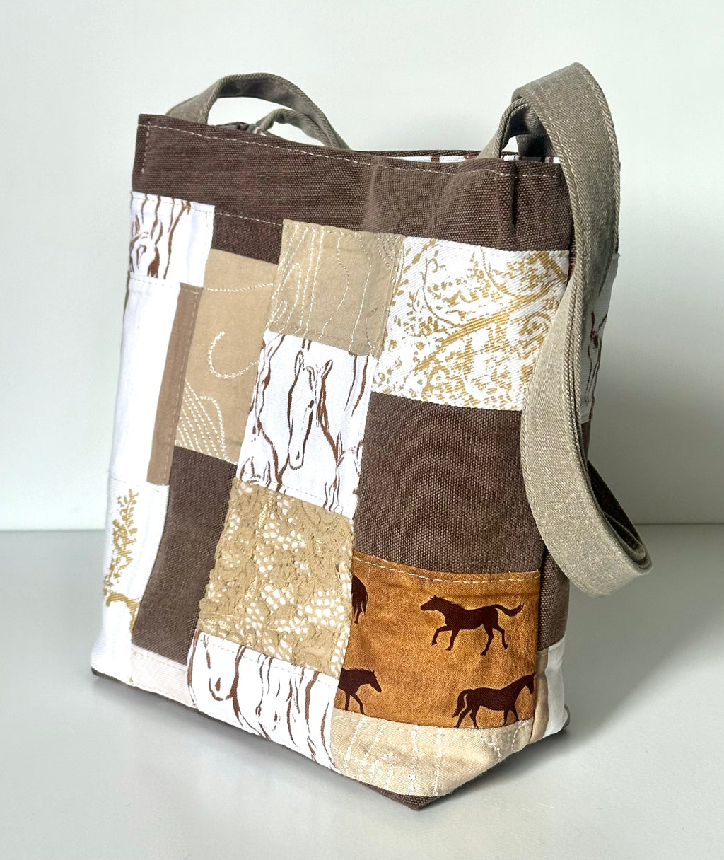 Indigo Upcycled - Brown Horse Bag