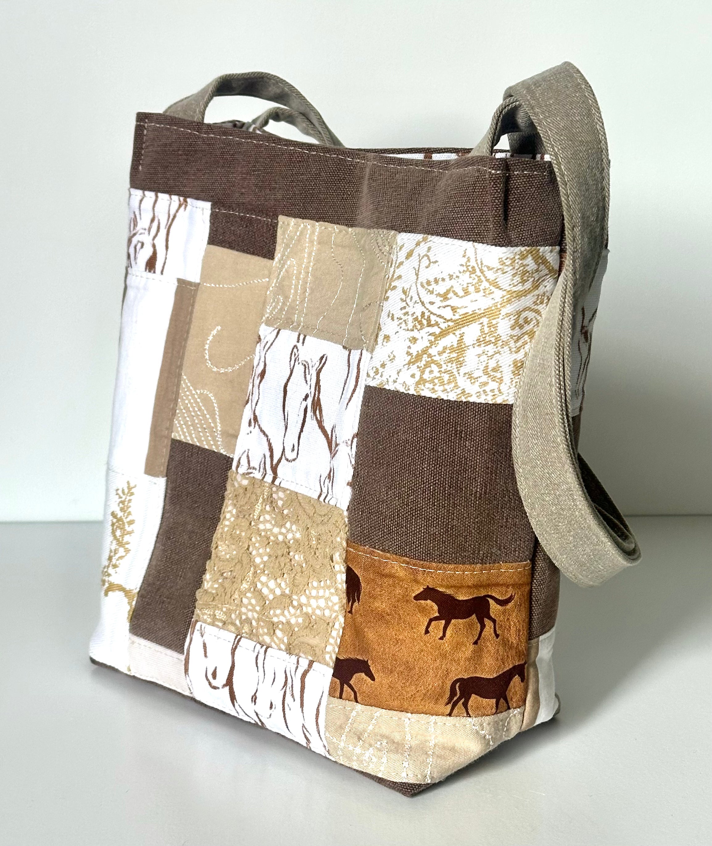 Indigo Upcycled - Brown Horse Bag