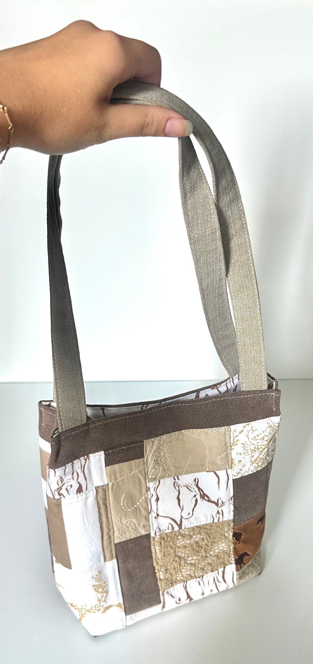 Indigo Upcycled - Brown Horse Bag