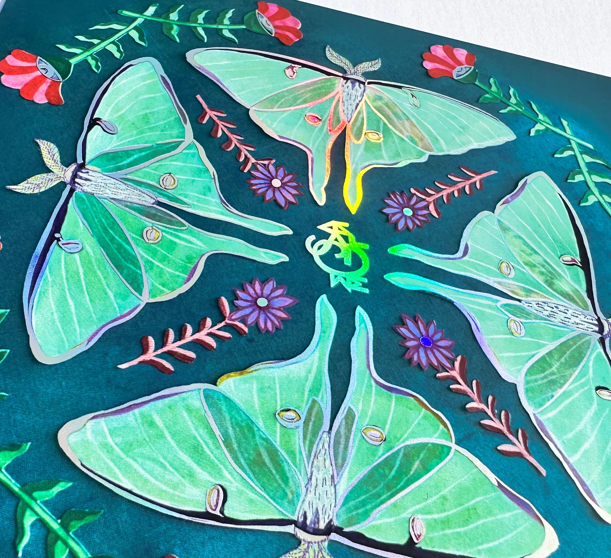Guided Hand Studio- Moth "Transformation Sigil" Print