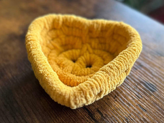 Autumn Fox - Yellow Heart Hand-Made Basket