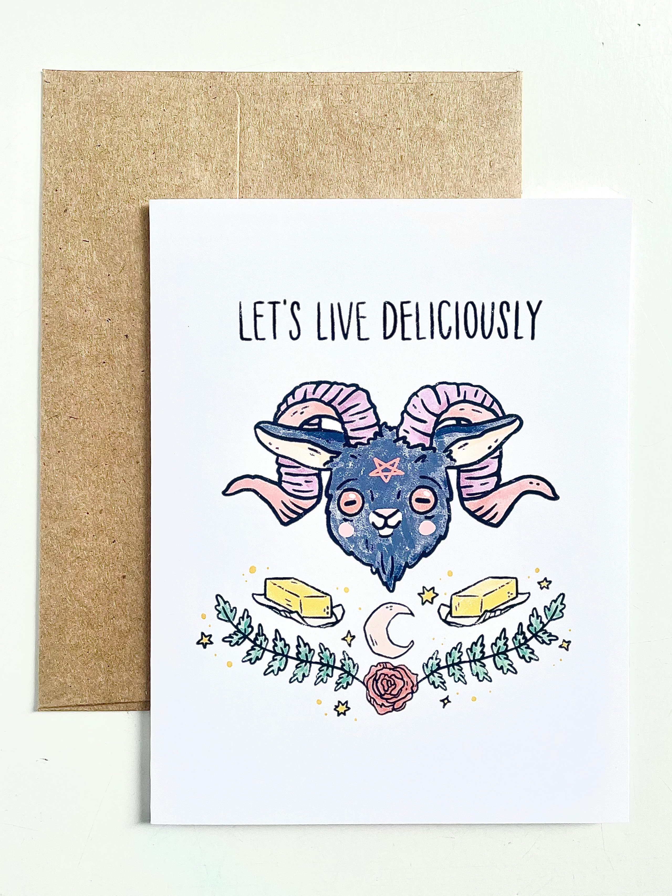 Comfhaus- Black Phillip Greeting Cards