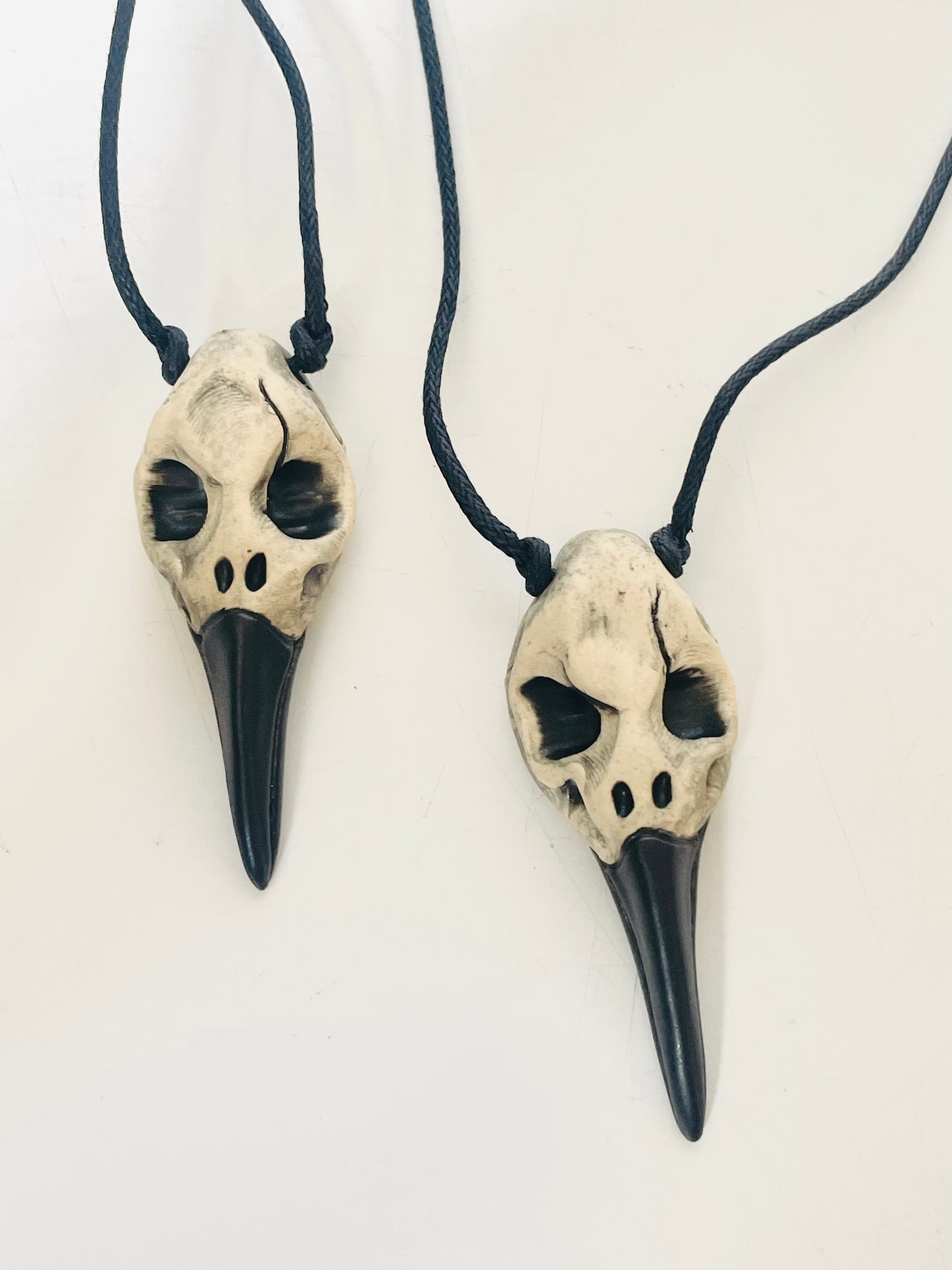 K Dub Art- Crow Skull Pendants
