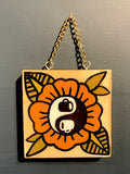 Tonia Holm - Coffee Yin Yang Wood Hanger #1