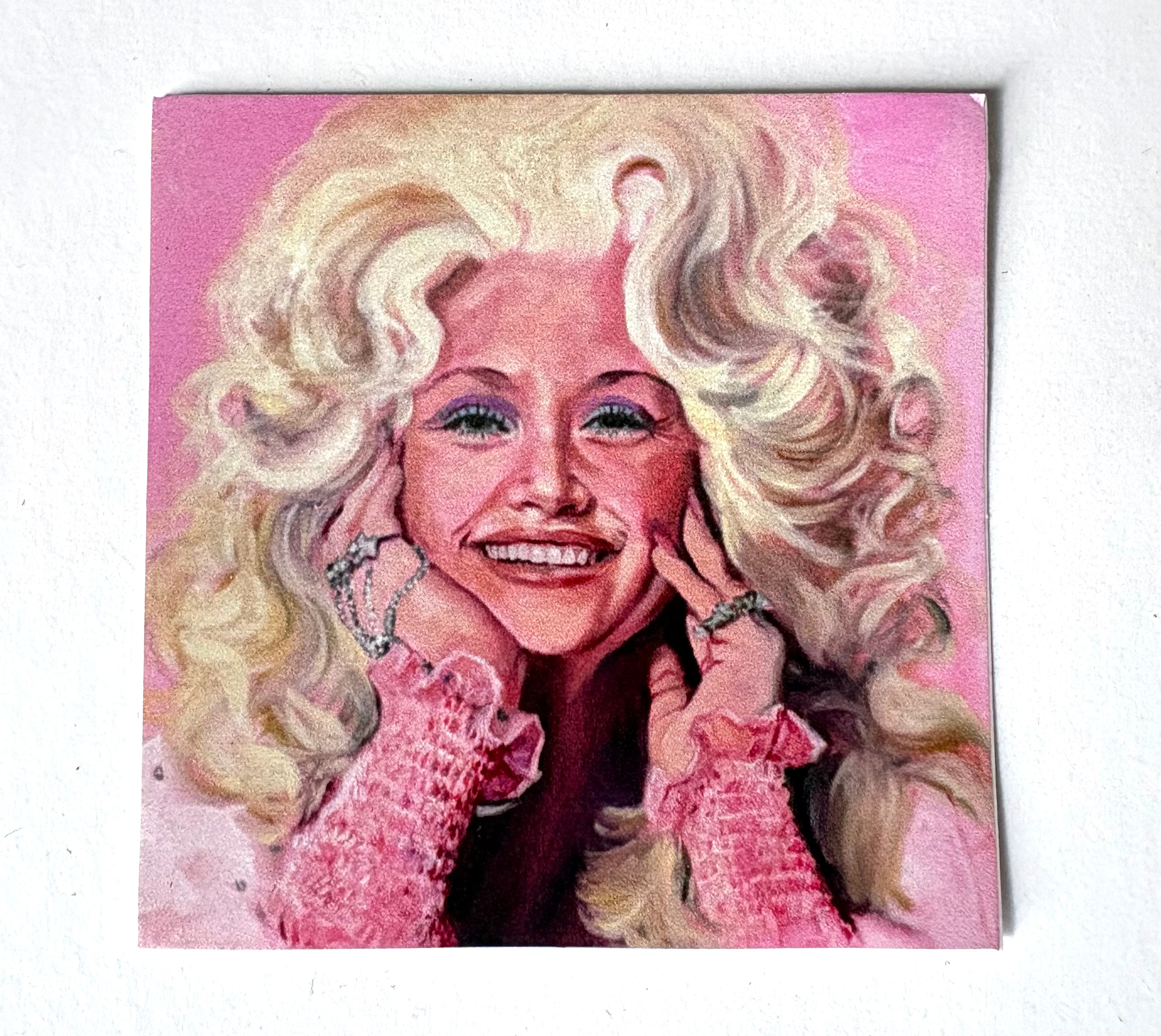 Susan Howe - Pink Dolly Square Sticker