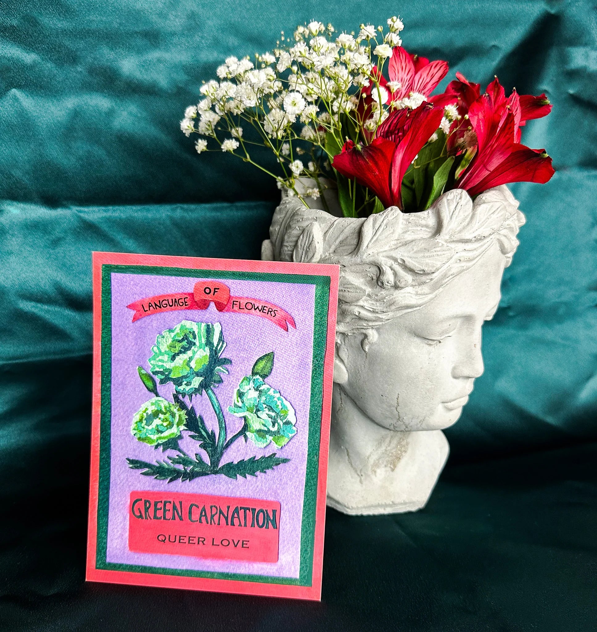 Guided Hand Studio - Victorian Flower Valentine Mini Prints (5x7)