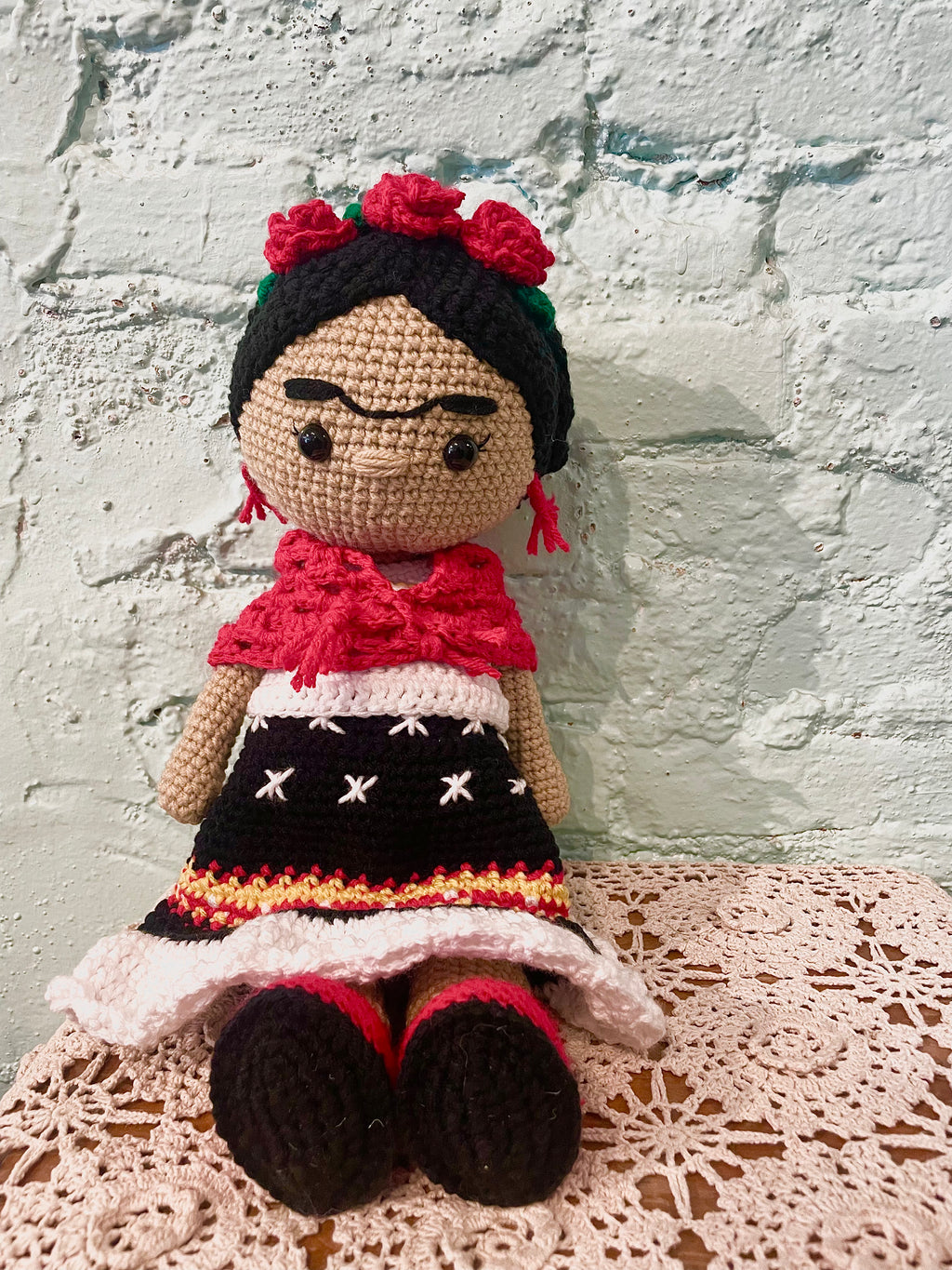 Gretchen Leachman - Crochet Frida Kahlo Doll