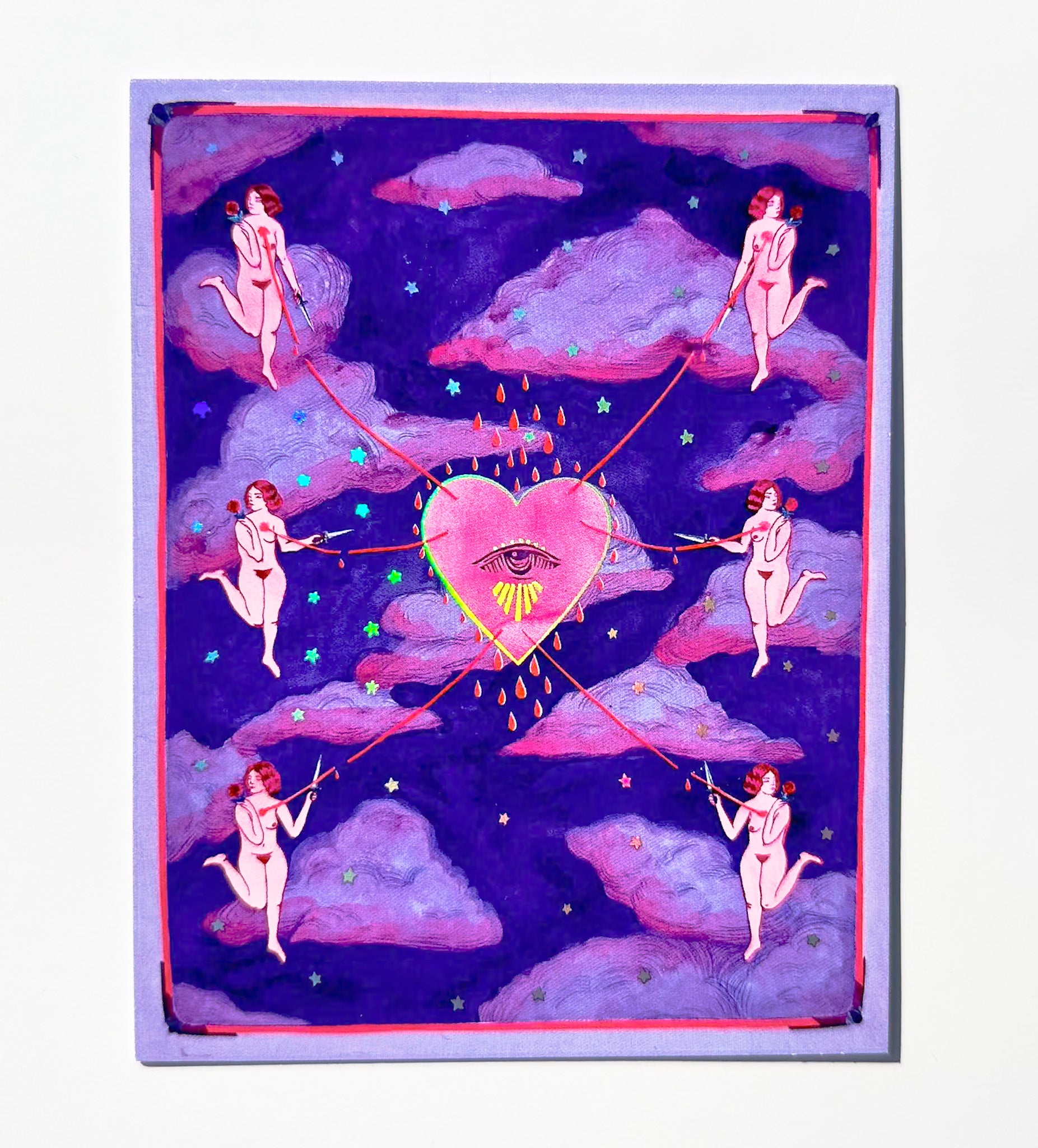 Guided Hand Studio- Necessity of Sorrow Mini Foil Print