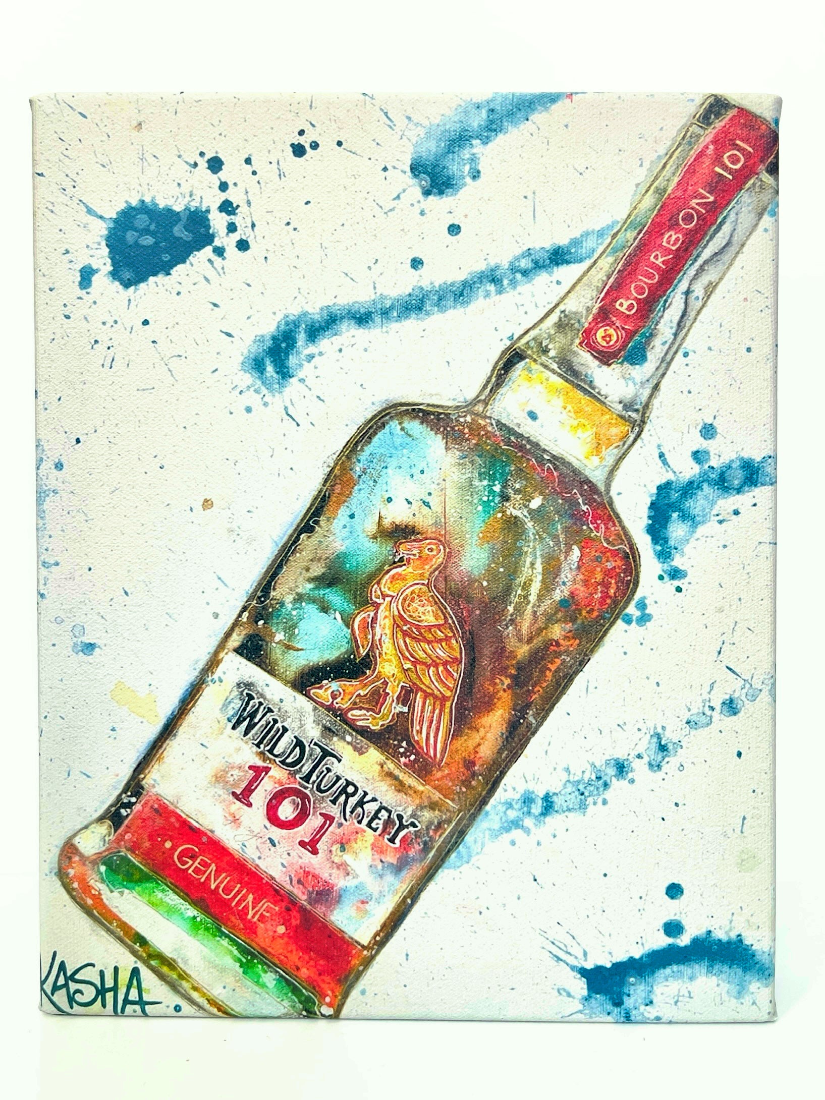 Kasha Giclee Canvas Bourbon Print - Wild Turkey