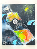 Kasha Giclee Canvas Bourbon Print - Rabbit Hole