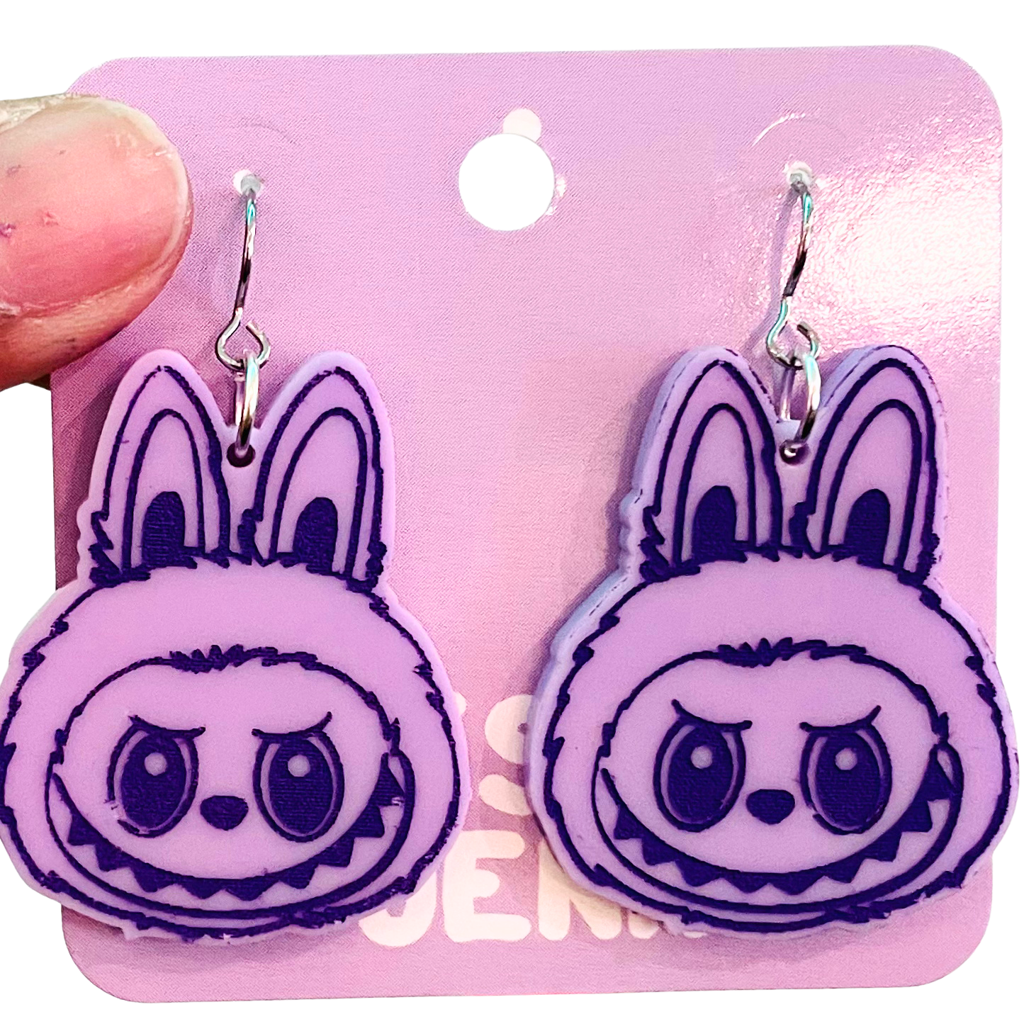 Awesome by Jenna - Acrylic Labubu Earrings
