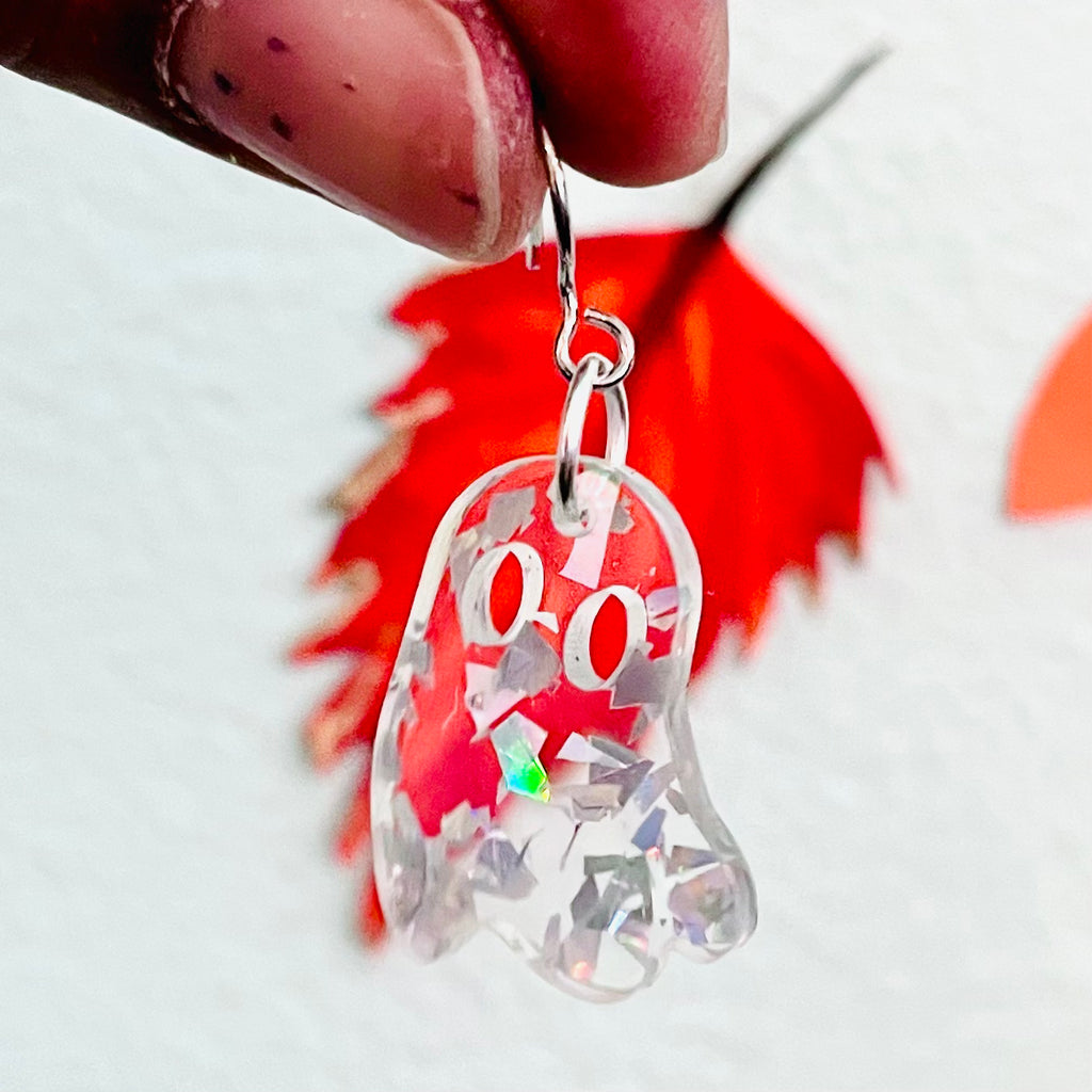 Awesome by Jenna - Acrylic Ghost Earrings