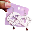 Awesome by Jenna - Acrylic Fang Earrings