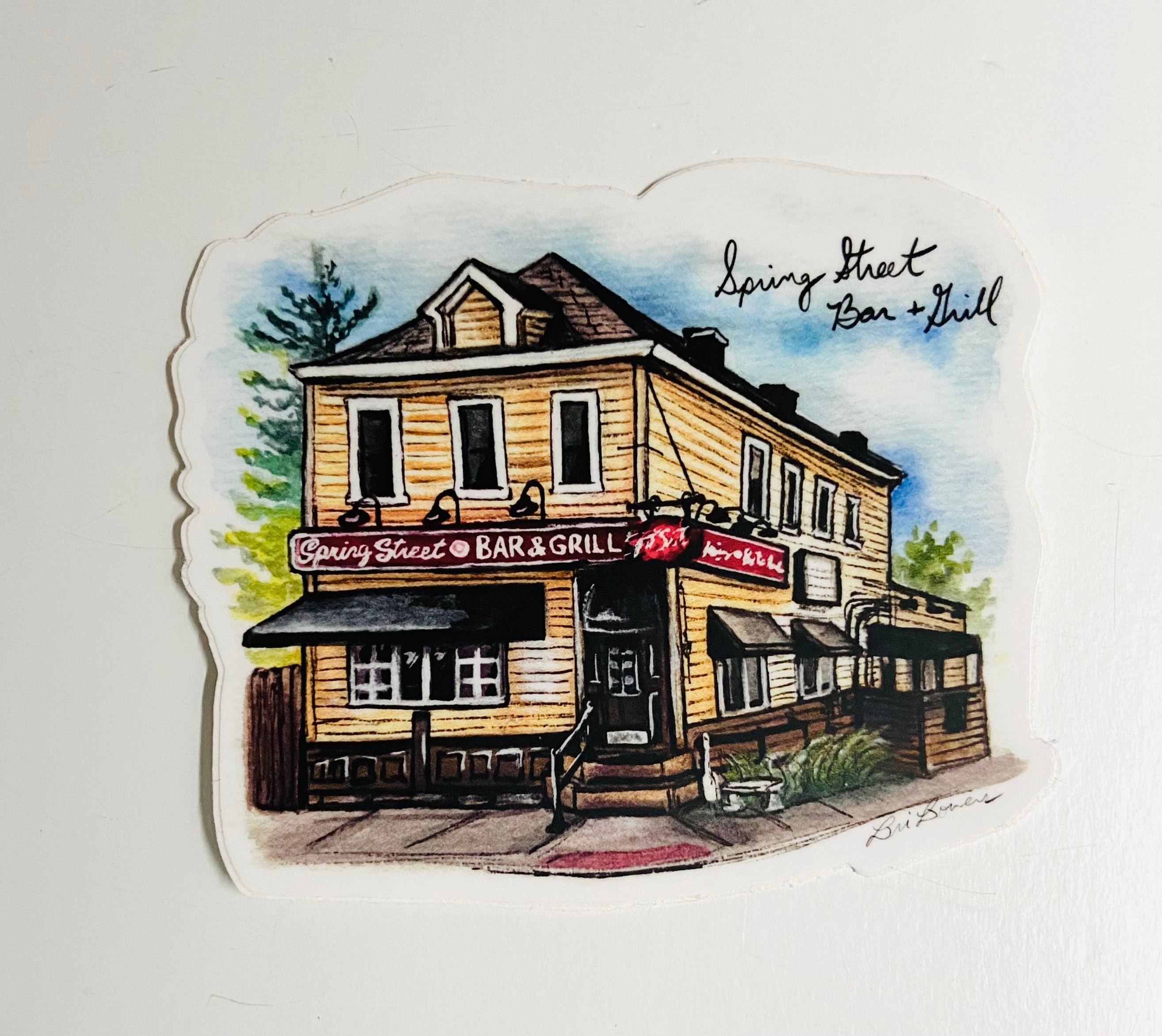 Bri Bowers  - Spring Street Bar + Grill Sticker