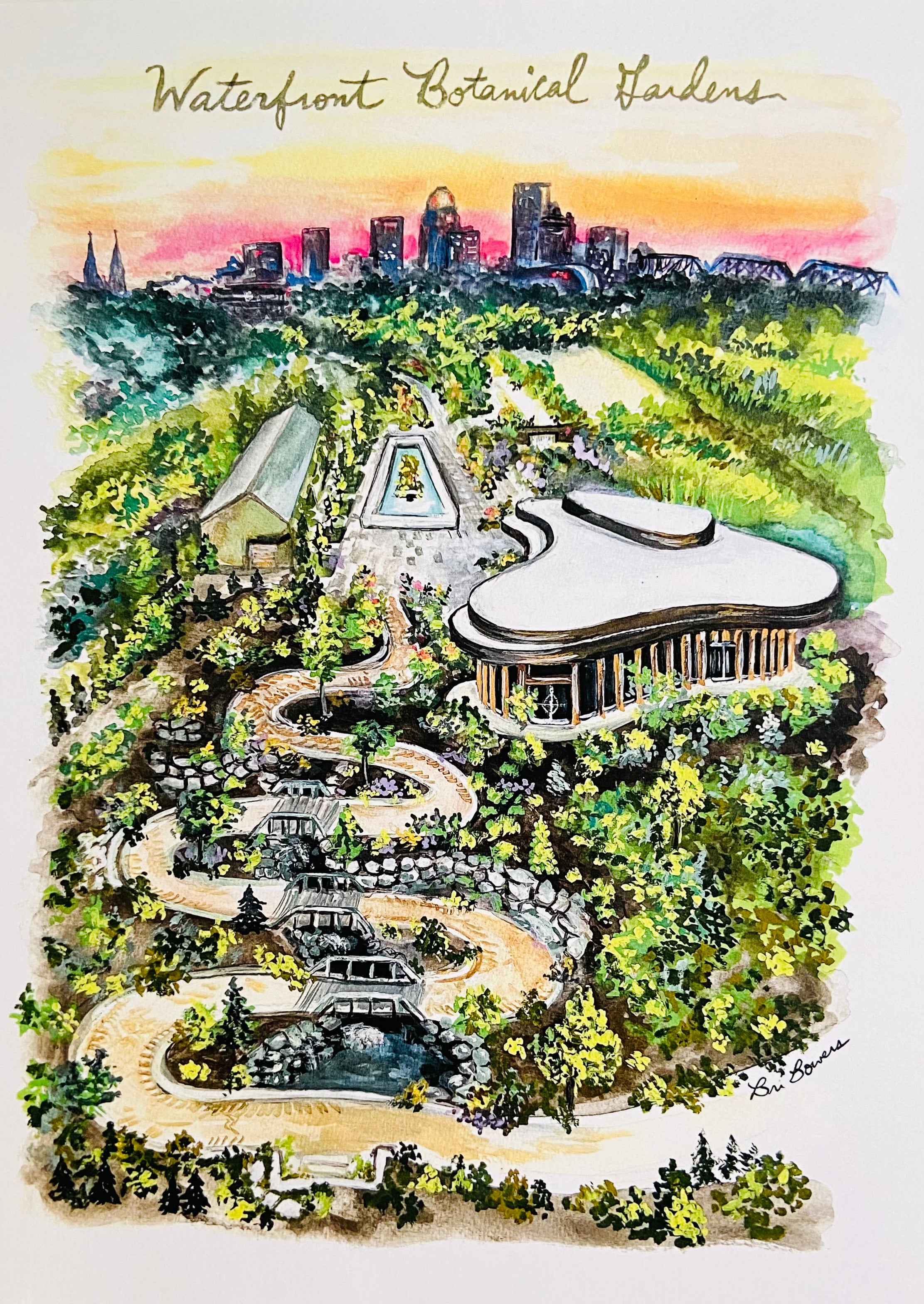 Bri Bowers  - Waterfront Botanical Gardens Print