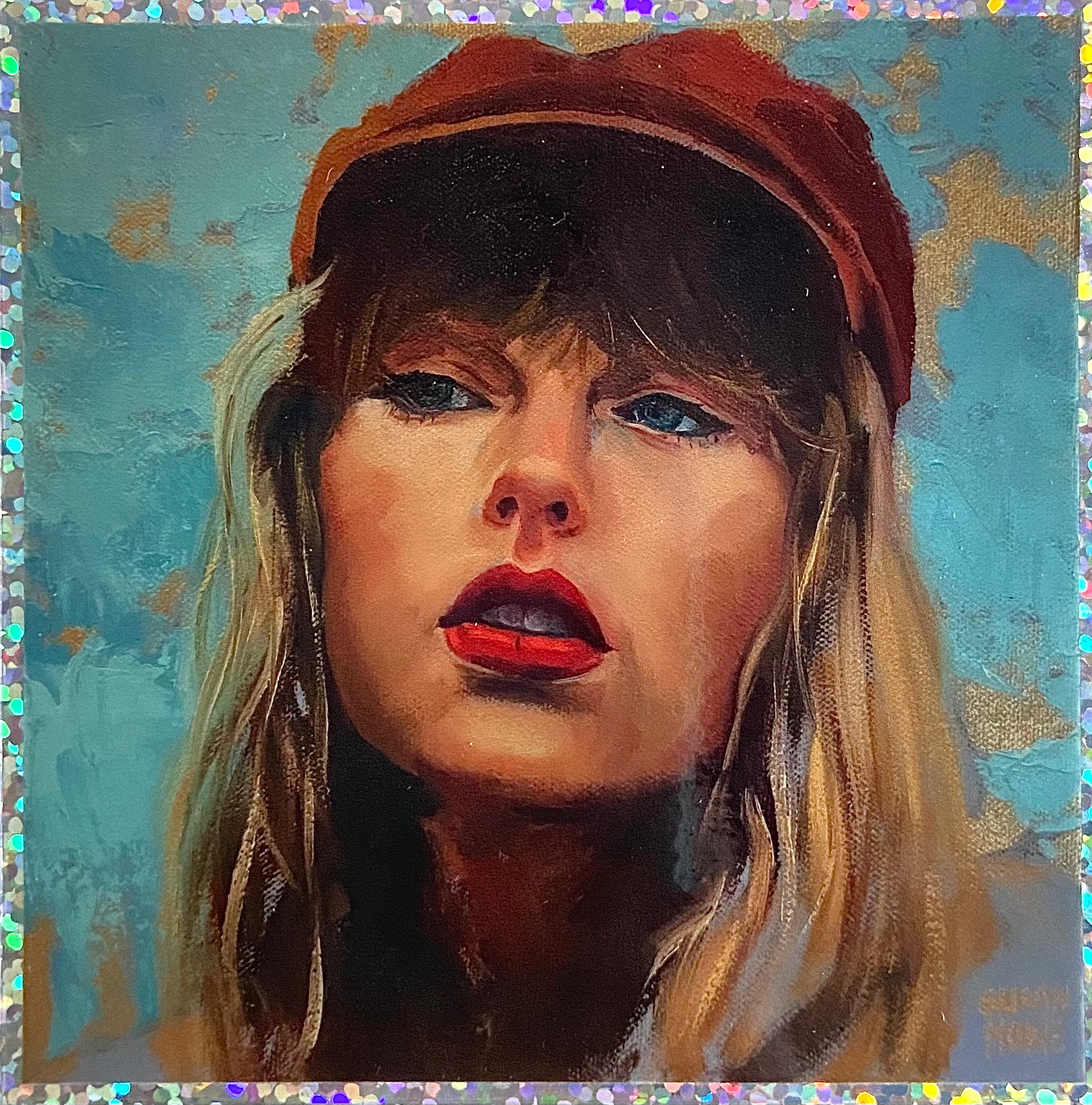 Susan Howe - Taylor Swift Blue Holographic Sticker