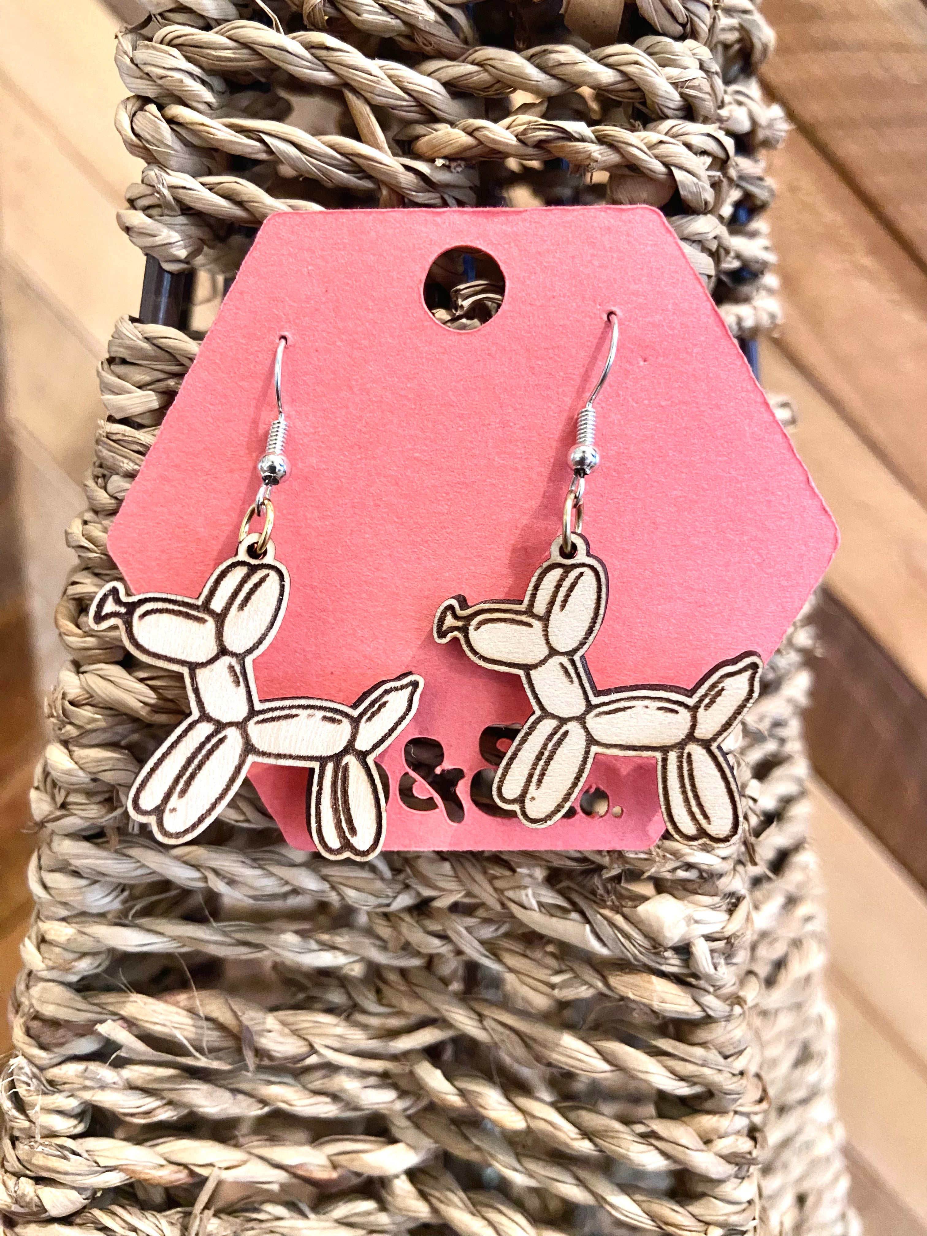 Slate & Stone Co. - Balloon Dog Dangle Earrings