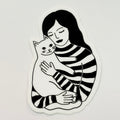 Jessica Holly Creative - Cat Mom Sticker