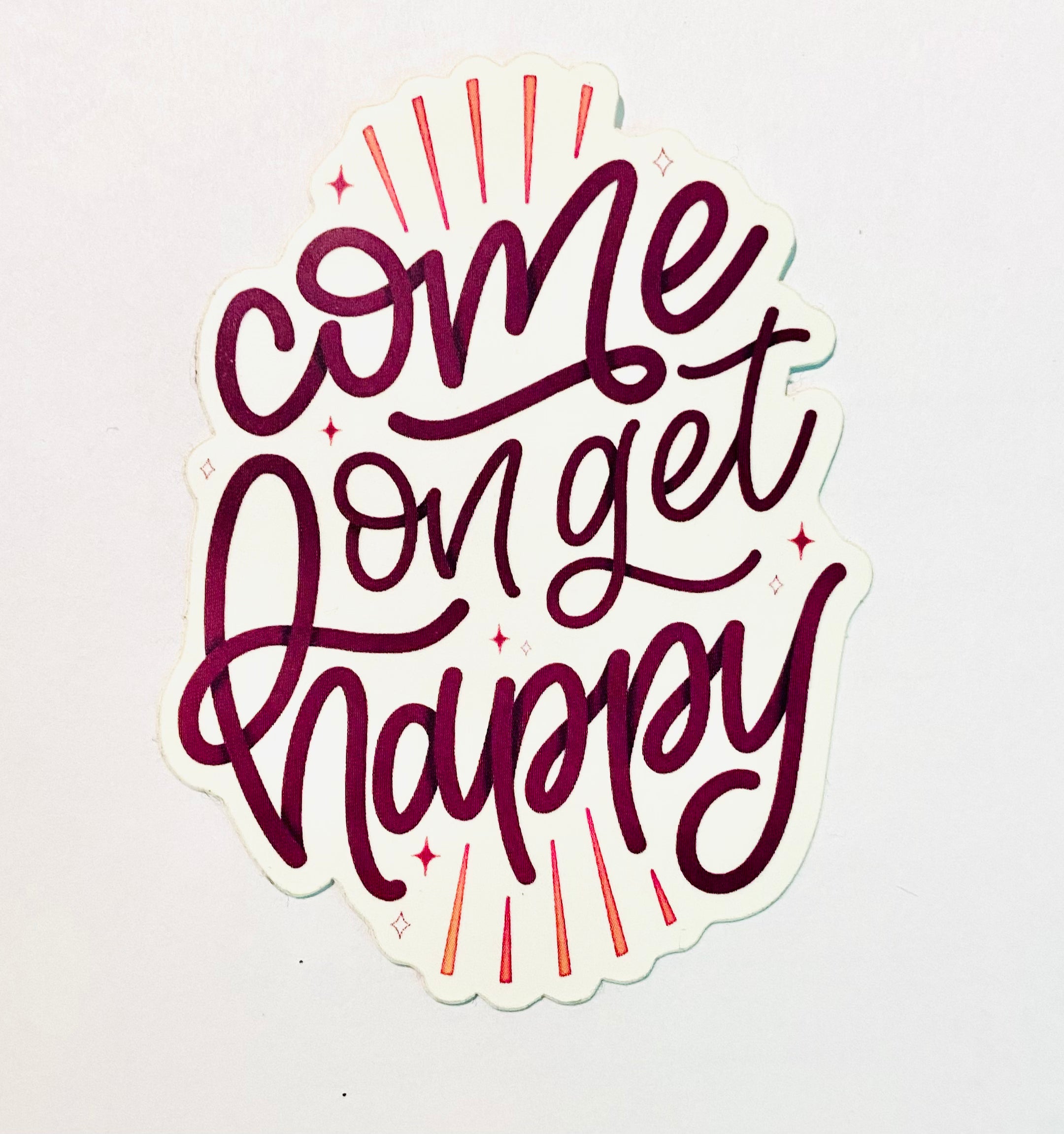 CWB Designs - Come on Get Happy Sticker