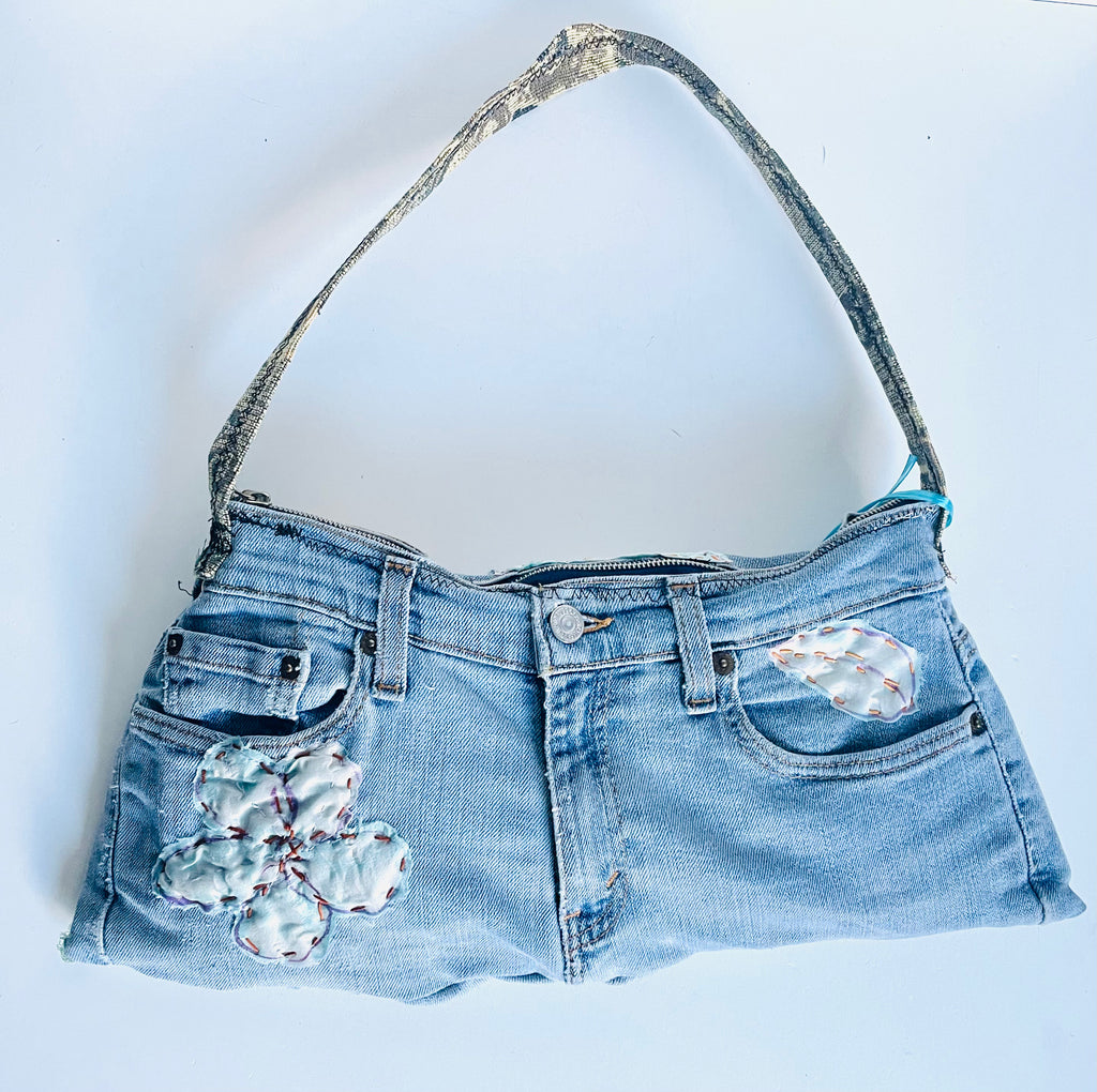 Janet Dake - Hand Sewn Denim Purse
