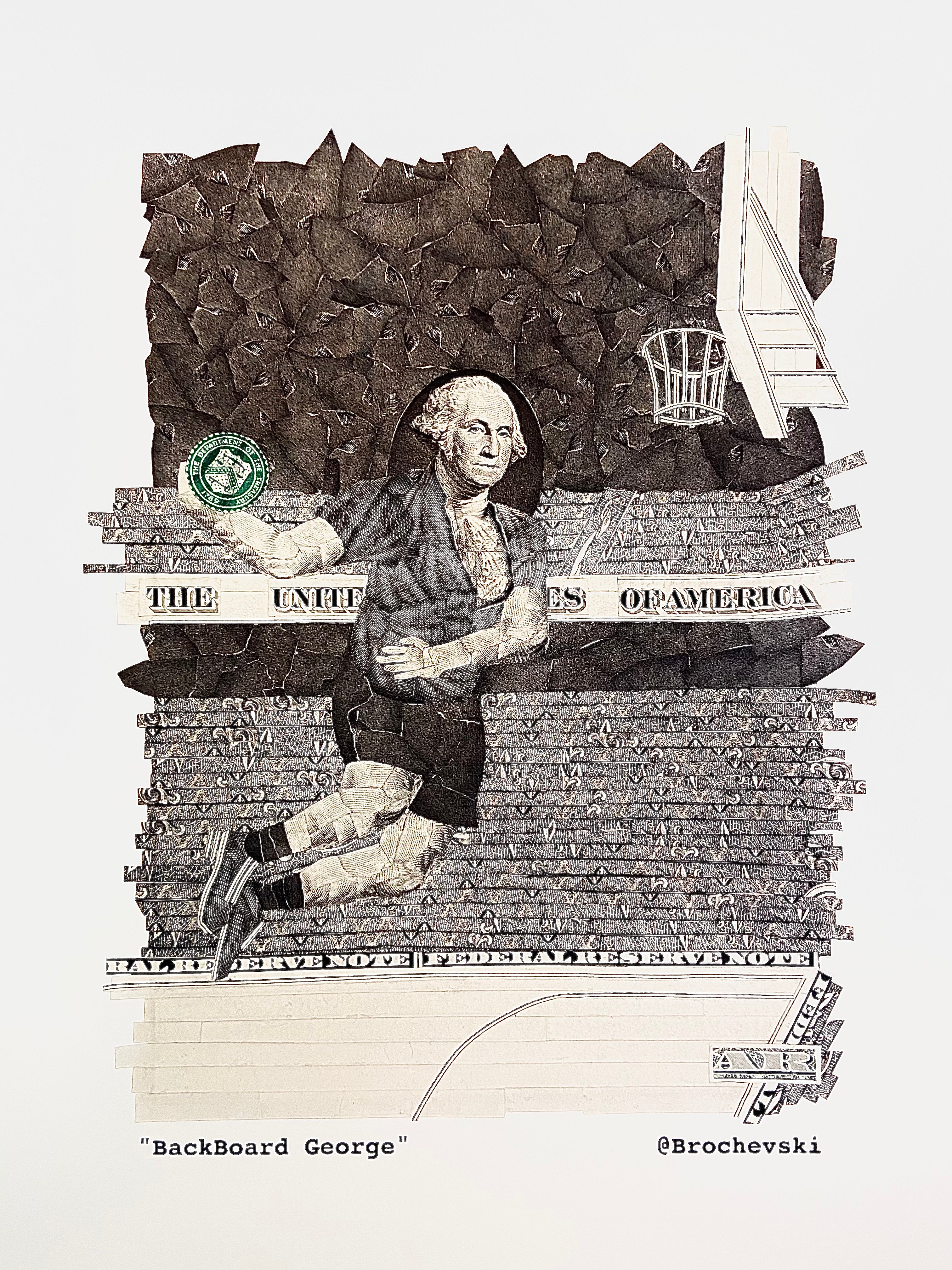 Brochevski - Backboard George Print