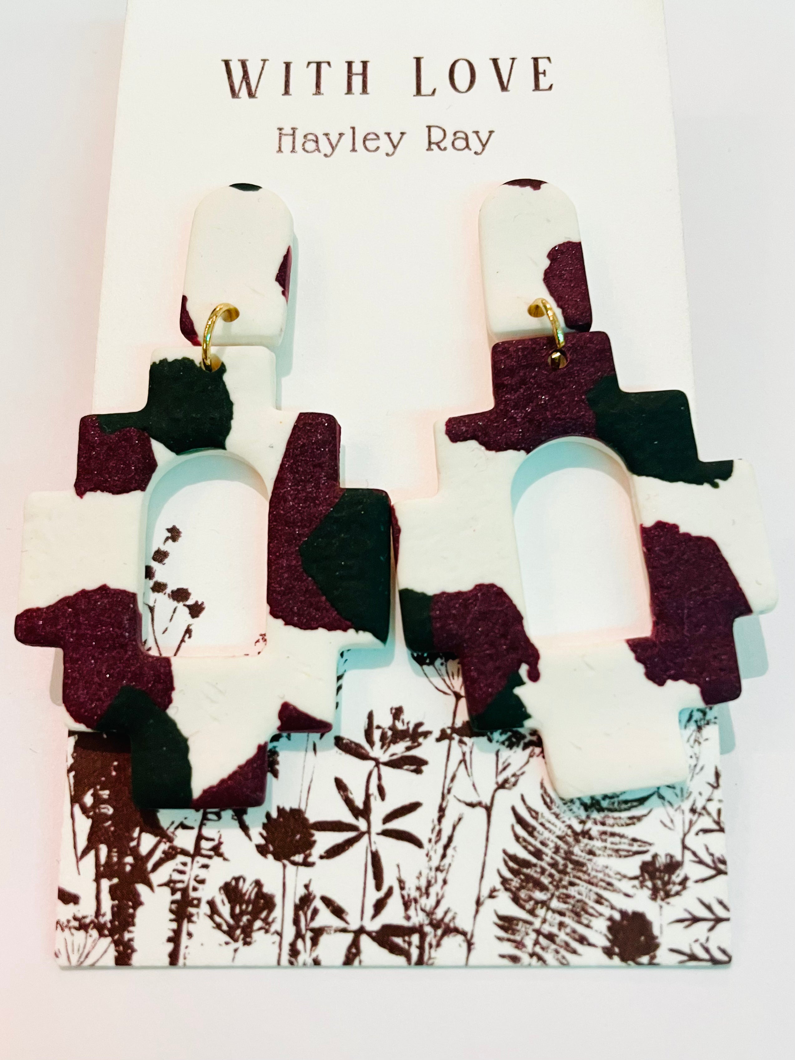 Hunnyhayart - Camo Christmas Inca Cross
