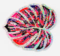 Disco Bird - Sparkle Monstera Leaf Sticker