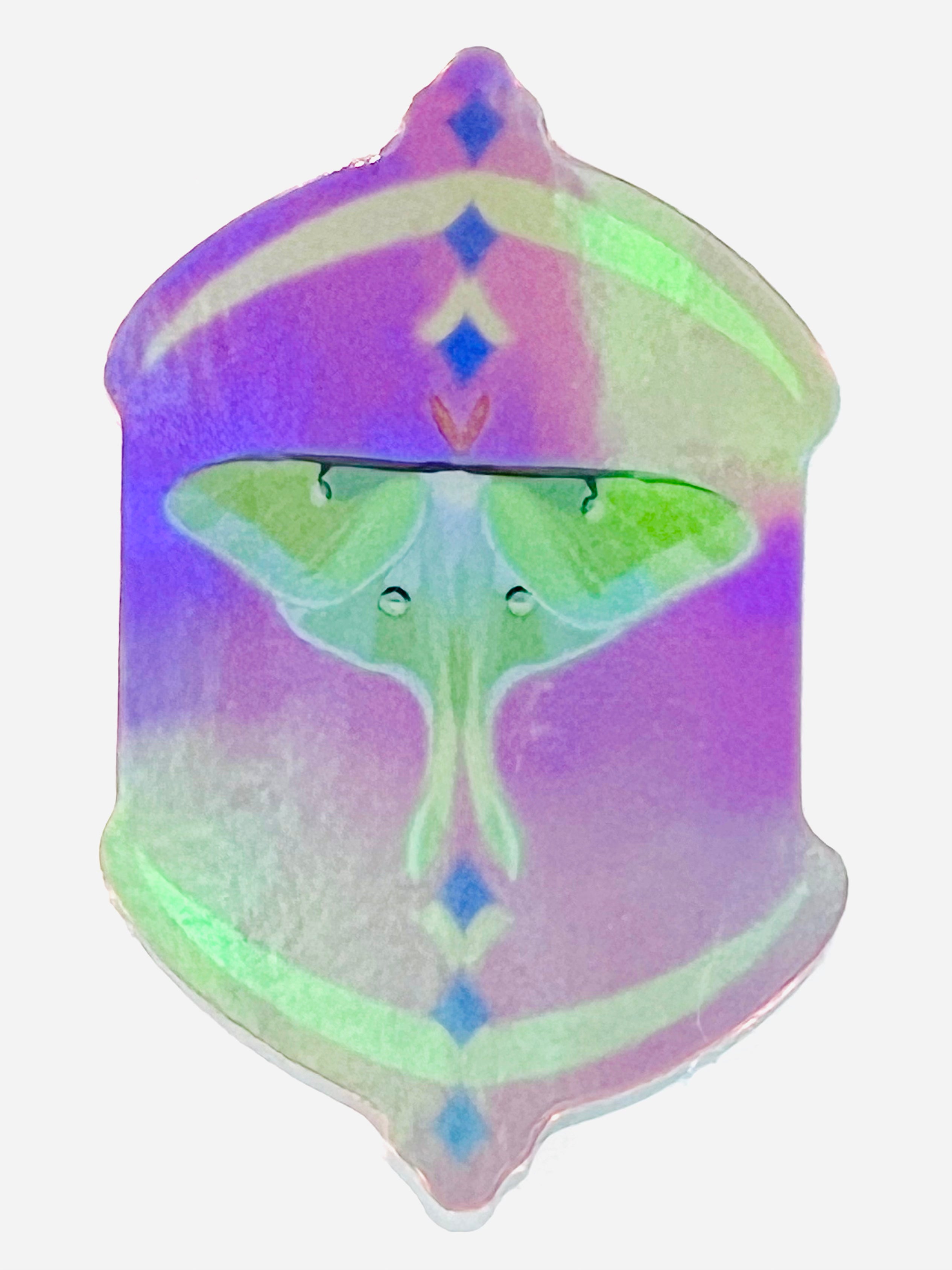 Disco Bird - Holographic Luna Moth Sticker