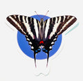 Disco Bird - Zebra Swallowtail Sticker