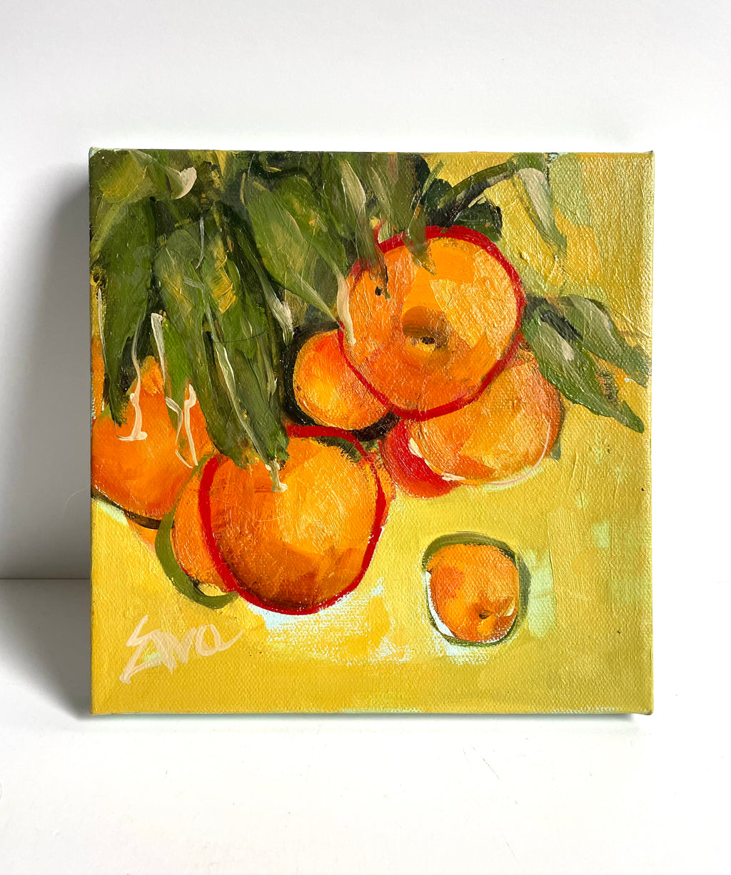 Ewa Perz - Oranges on Yellow 1