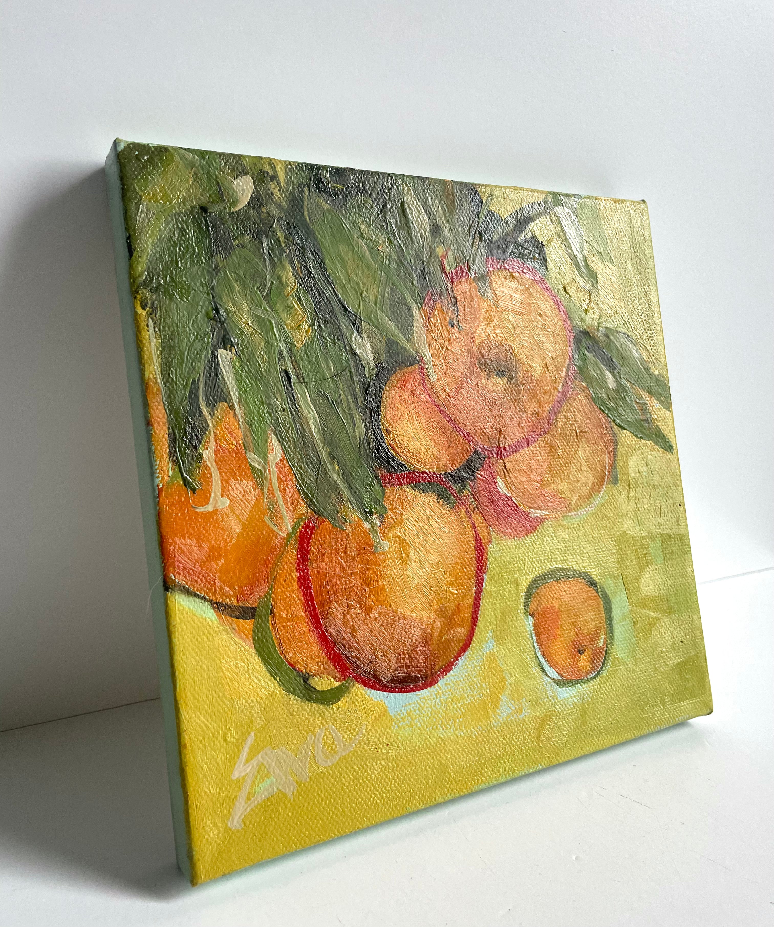Ewa Perz - Oranges on Yellow 1