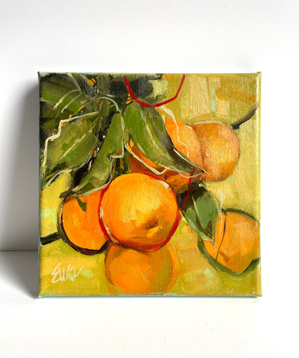Ewa Perz - Oranges on Yellow 2