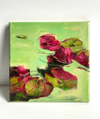 Ewa Perz - Pink Lilies in White Pond 2