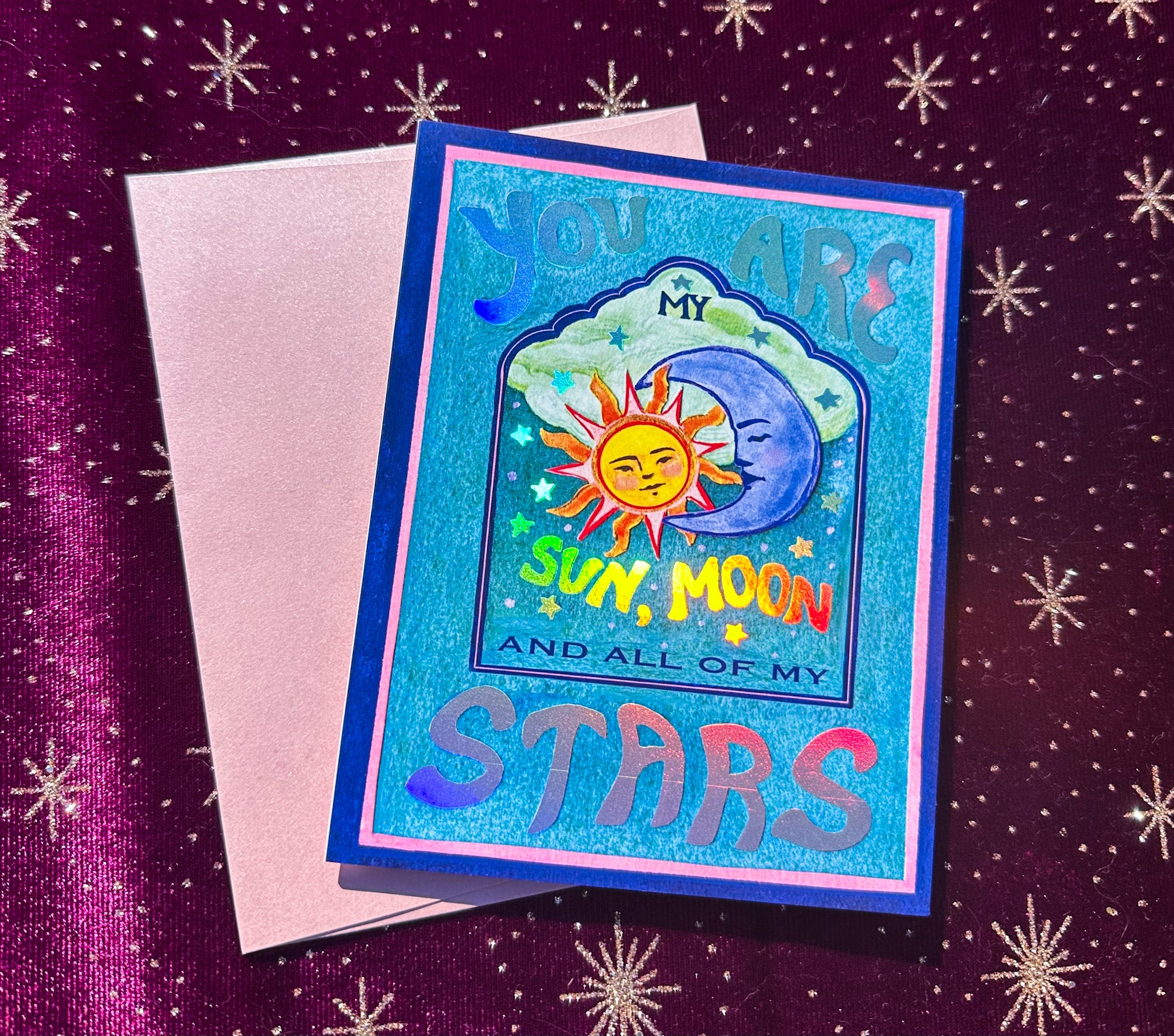 Guided Hand Studio - Celestial Love Greeting Card