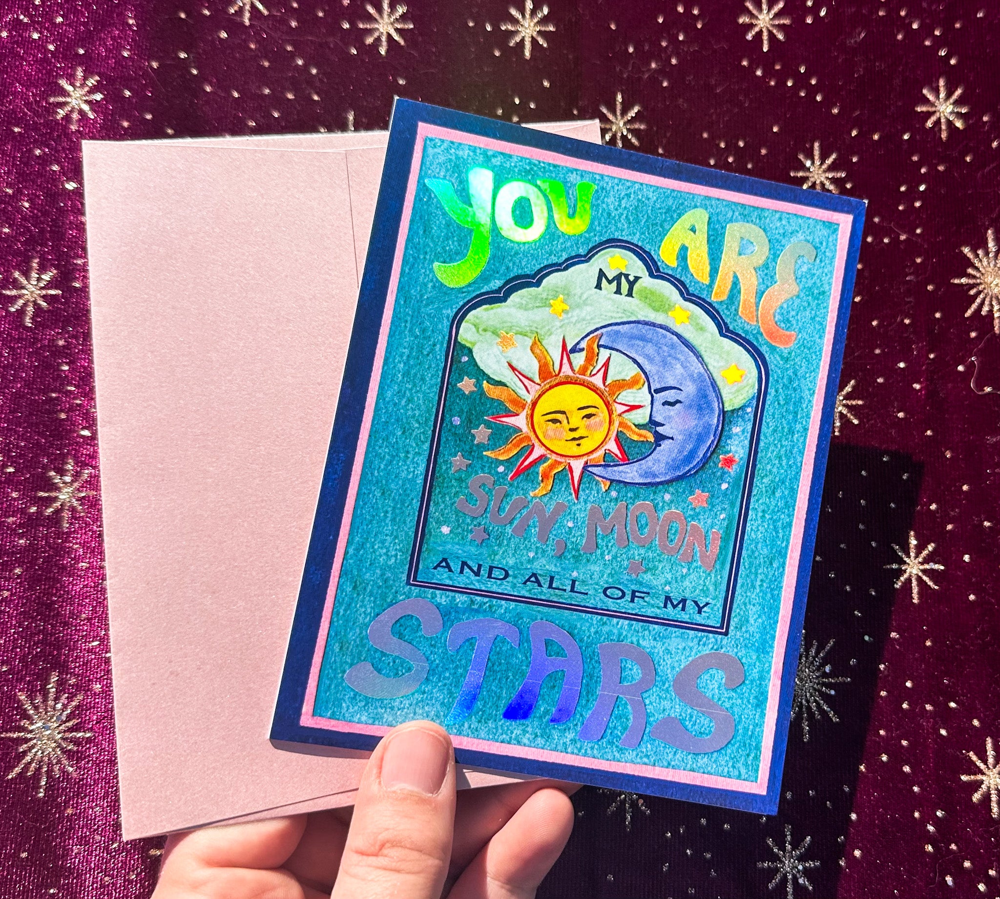 Guided Hand Studio - Celestial Love Greeting Card