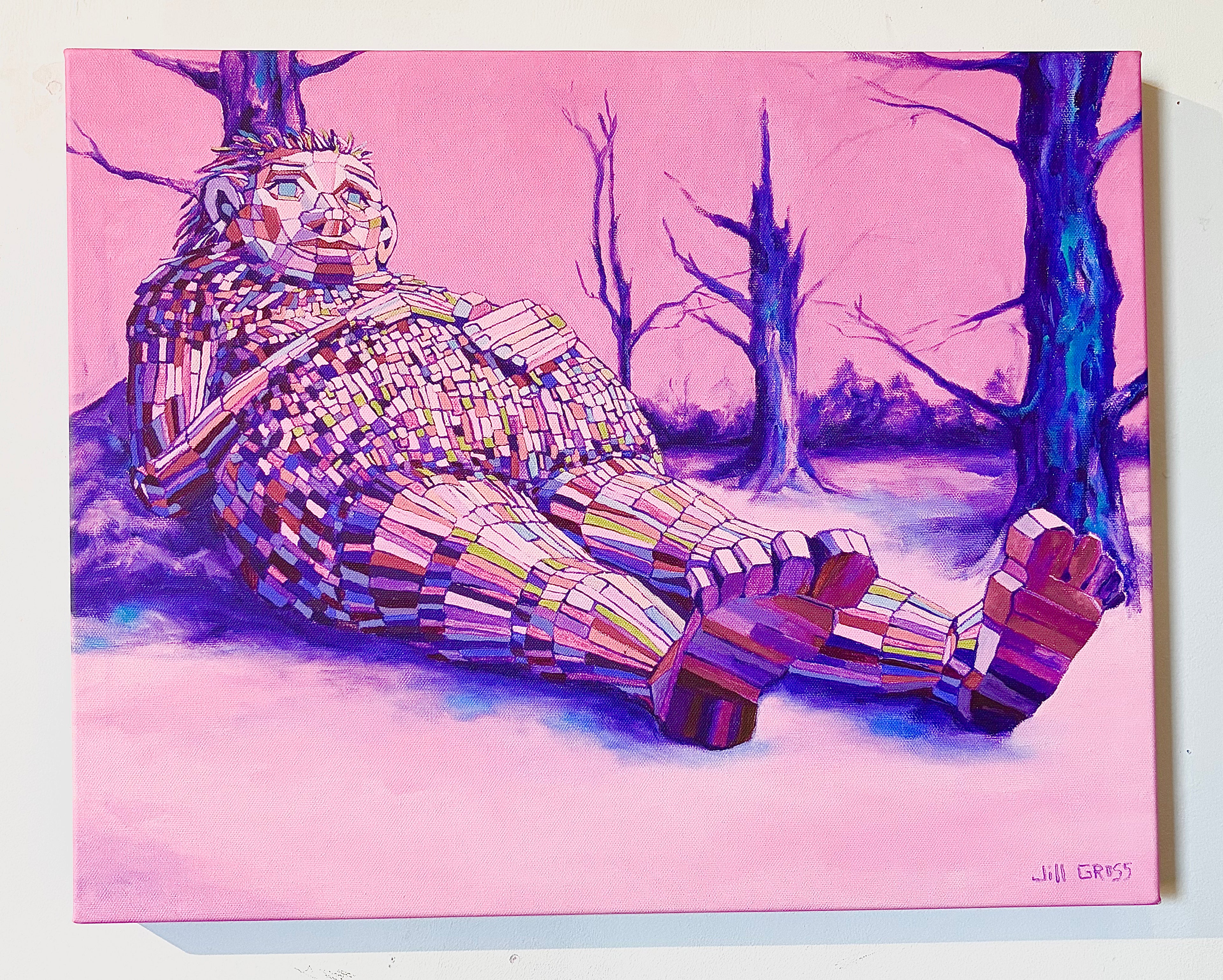 Art by Jillybean - Pink Forest Giant Giclee