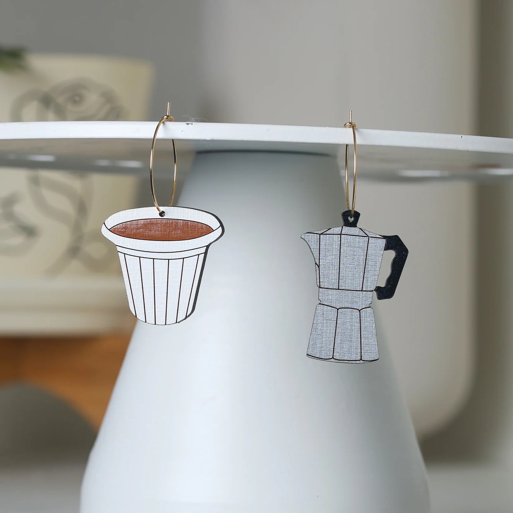 Le Chic Miami -  Cafecito Hoop Earrings