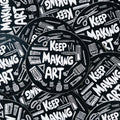 Jessica Holly Creative - Keep Making Art Sticker