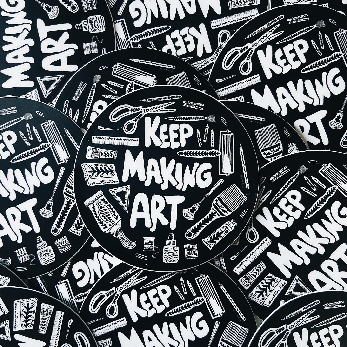 Jessica Holly Creative - Keep Making Art Sticker