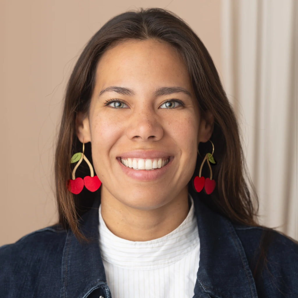 Le Chic Miami - Cherry Hoop Earrings