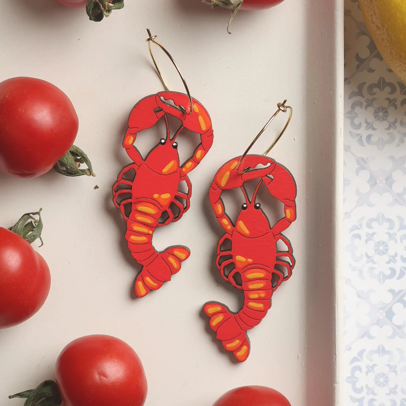 Le Chic Miami - Lobster Hoops Earrings