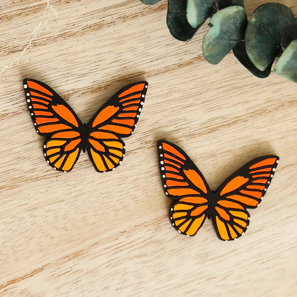 Le Chic Miami - Monarch Butterfly Studs