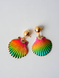 Finds Designs - Rainbow Shell Earrings