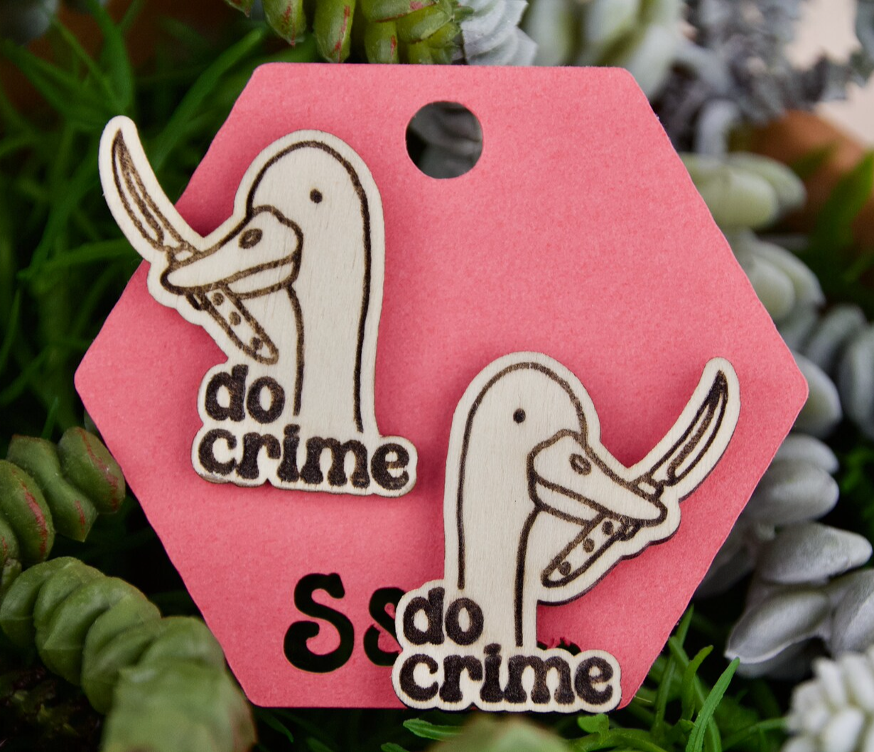 Slate & Stone Co. - Do Crime Goose Studs